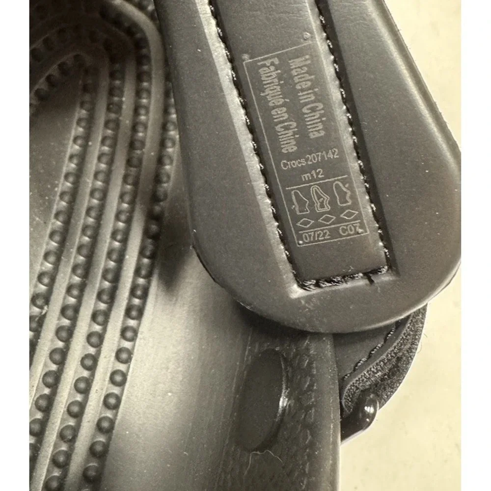 Crocs Yukon Vista II Clog Sandal Men's Size 12 Black New without Tags 207142